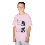 Young boy wearing a youth Gildan 5000B heavy cotton t-shirt in light pink with dancing Hip Hop Couples