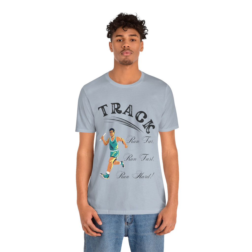 Adult Track Male Graphic T-Shirt