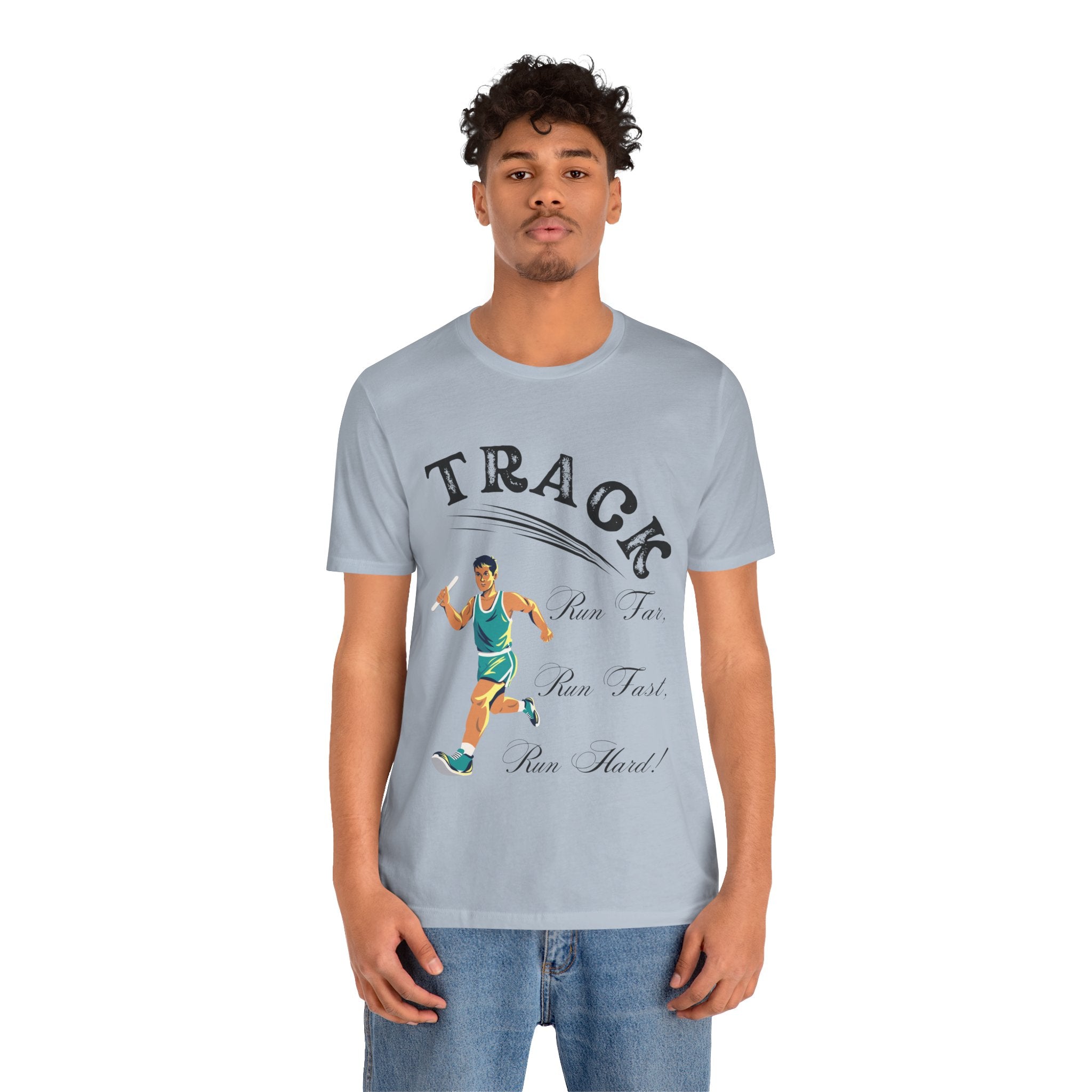 Adult Track Male Graphic T-Shirt