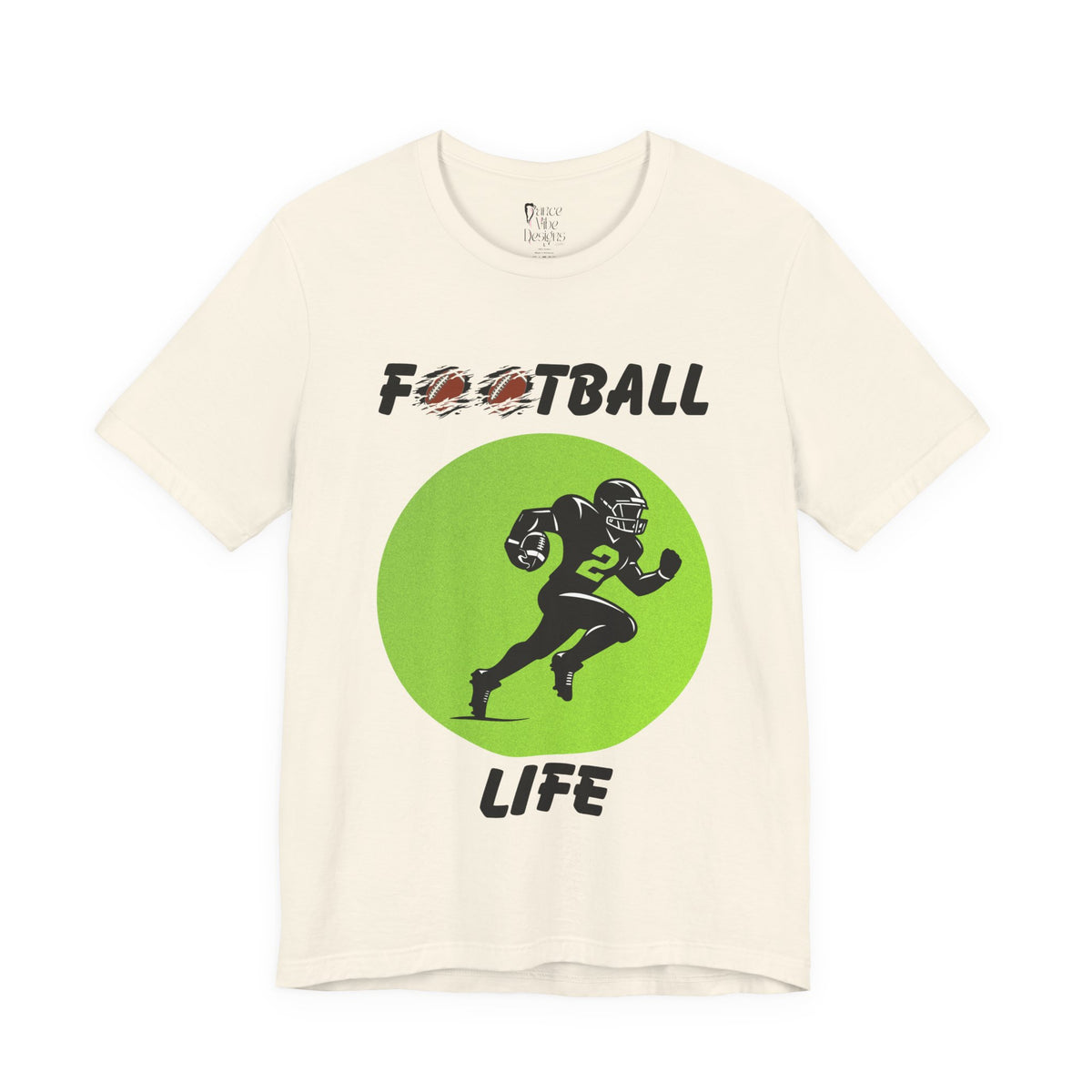 Adult Football Life Graphic T-Shirt