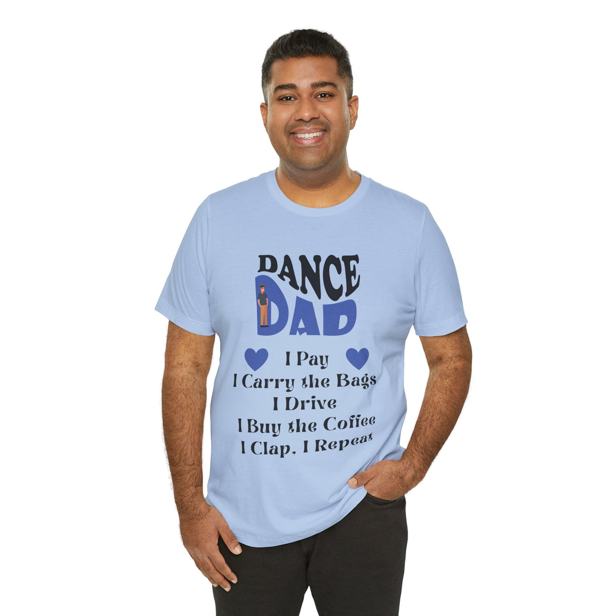 Adult Funny Dance Dad Checklist Graphic T-Shirt