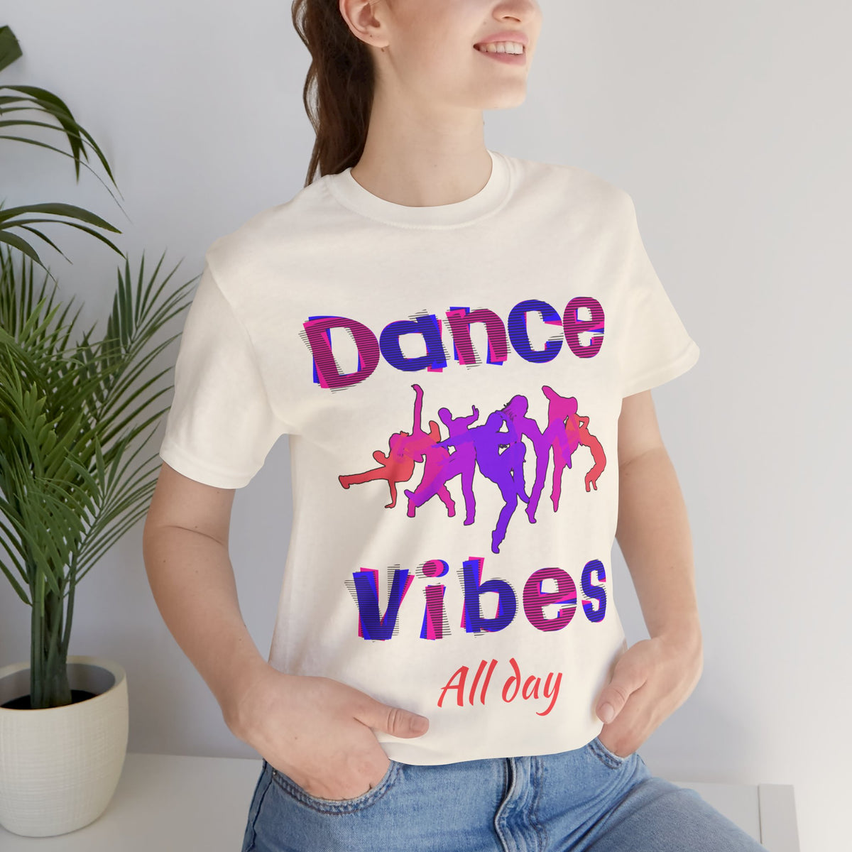 Adult Dance Vibes All Day Graphic T-Shirt