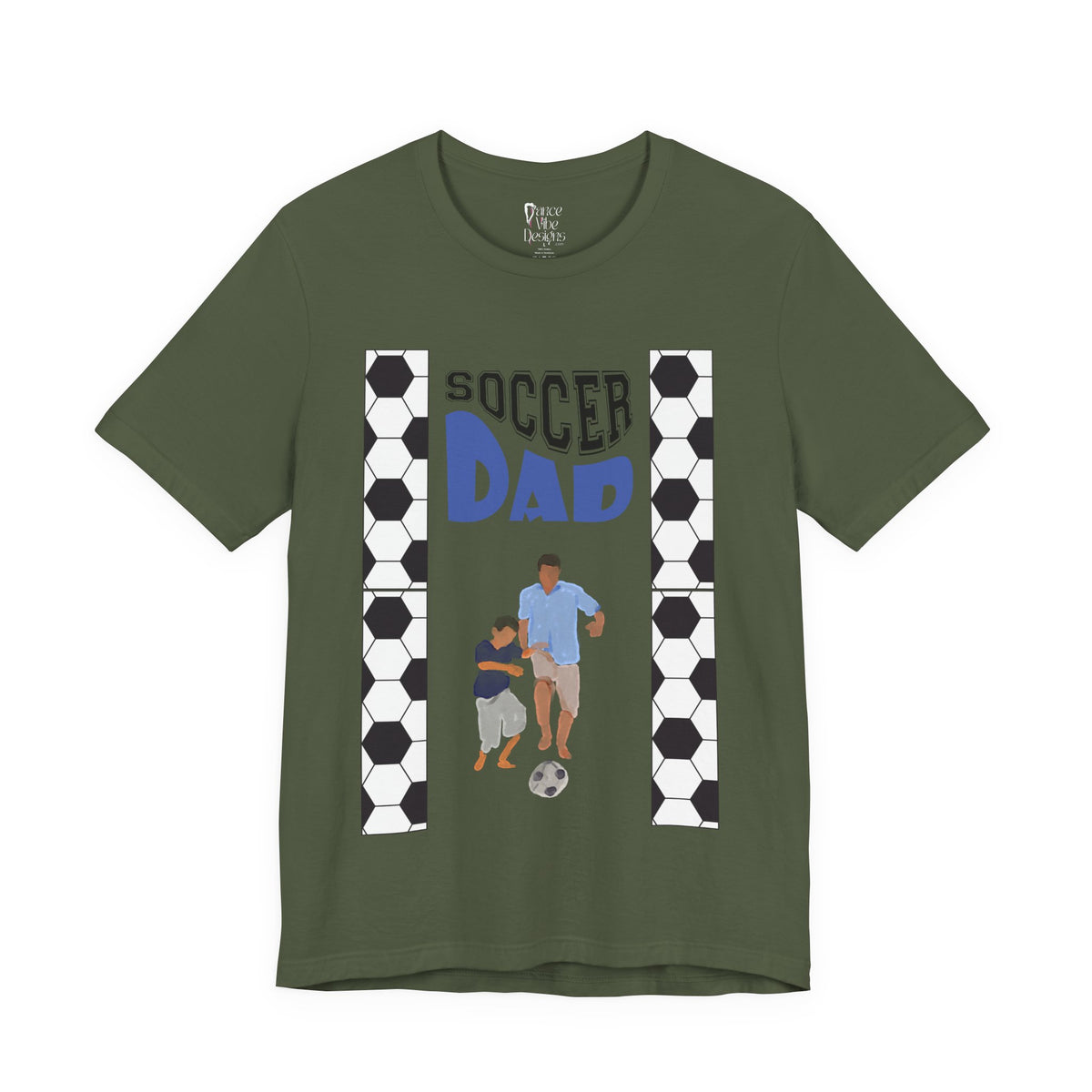 Adult Dad Soccer Son Sportswear Graphic T-Shirt