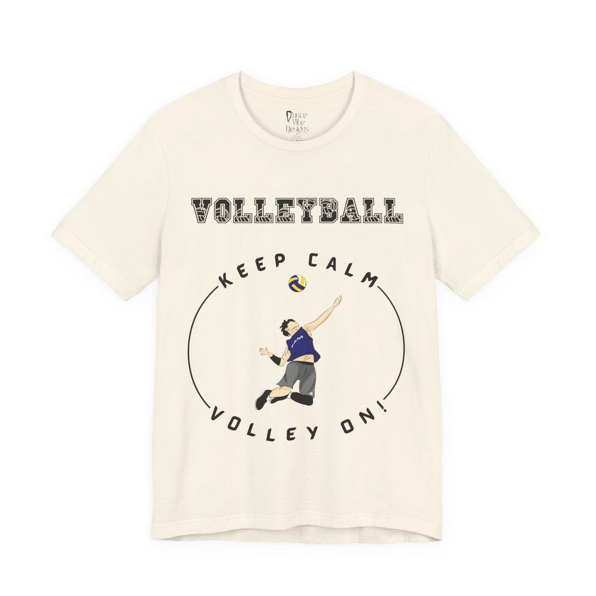 Adult Volleyball Male Graphic T-Shirt