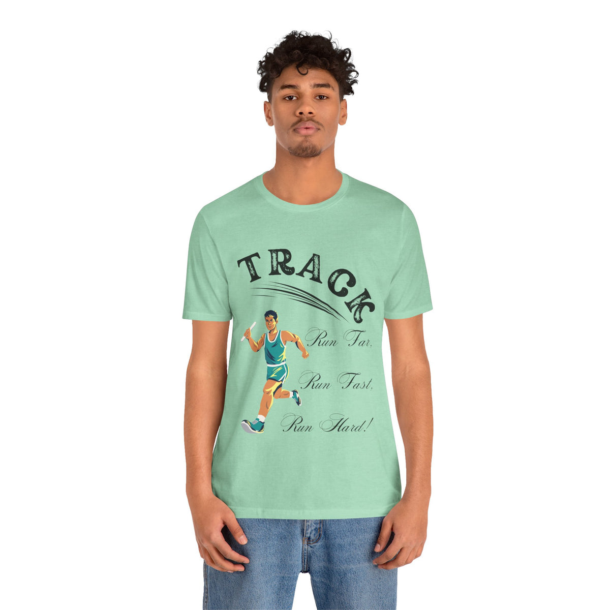 Adult Track Male Graphic T-Shirt