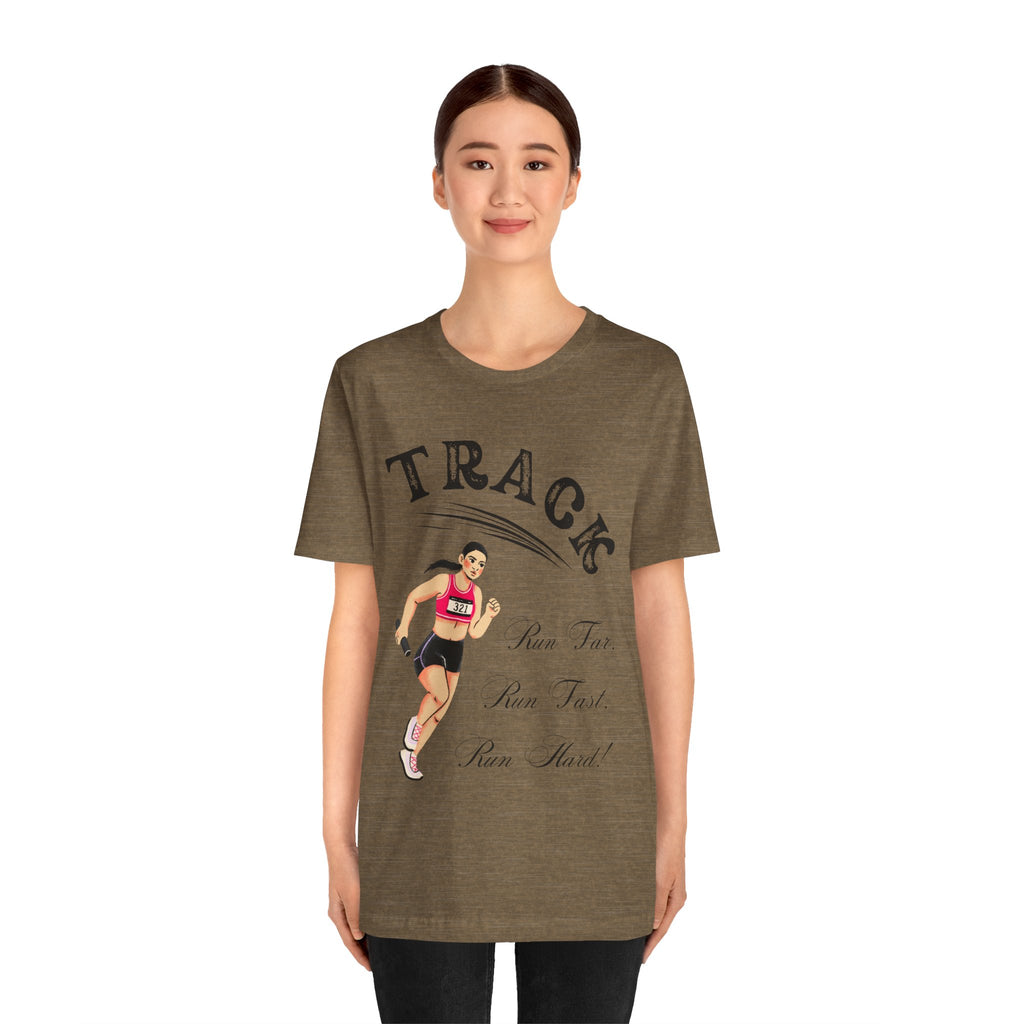 Adult Track Female Graphic T-Shirt