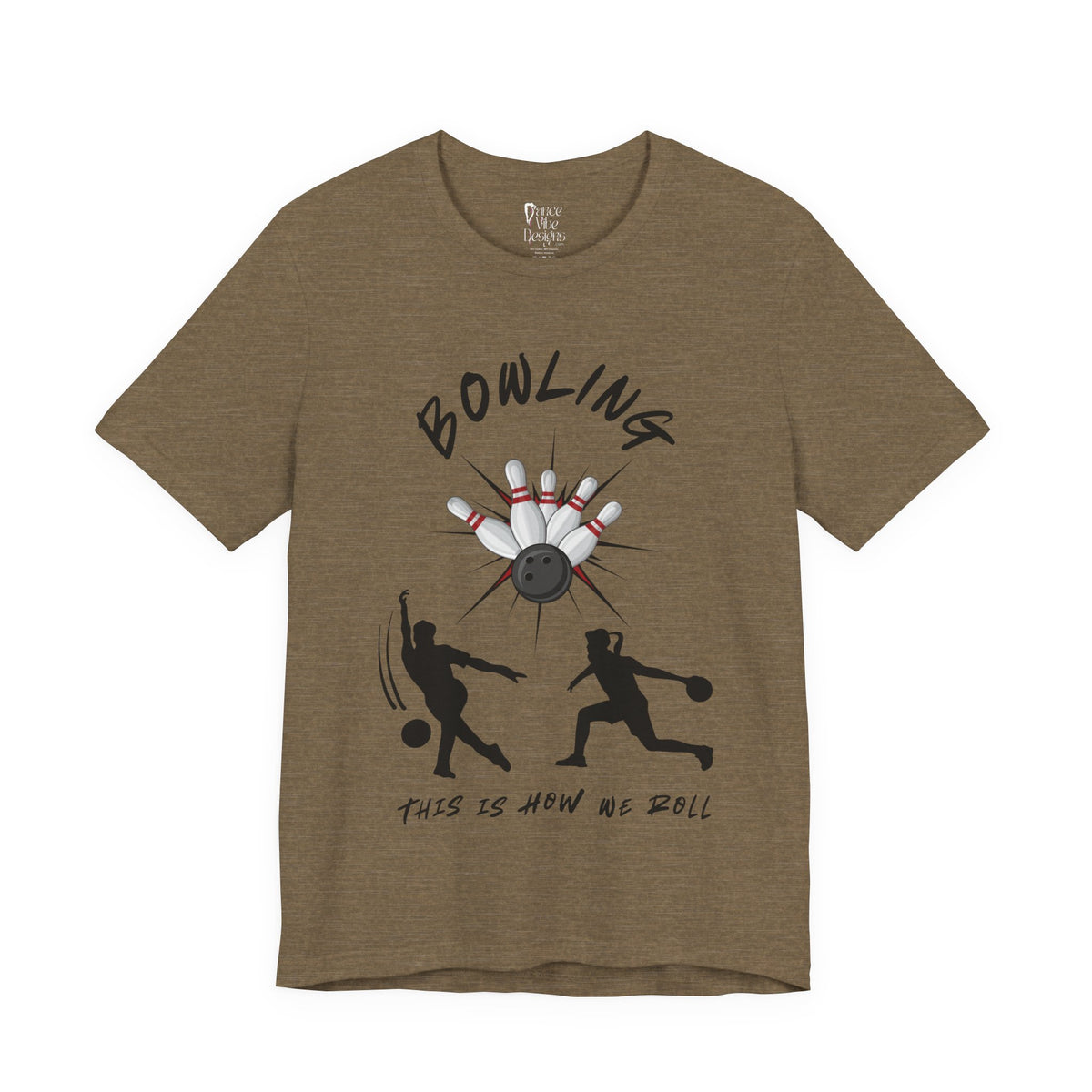 Adult Bowling This Is How We Roll Graphic T-Shirt