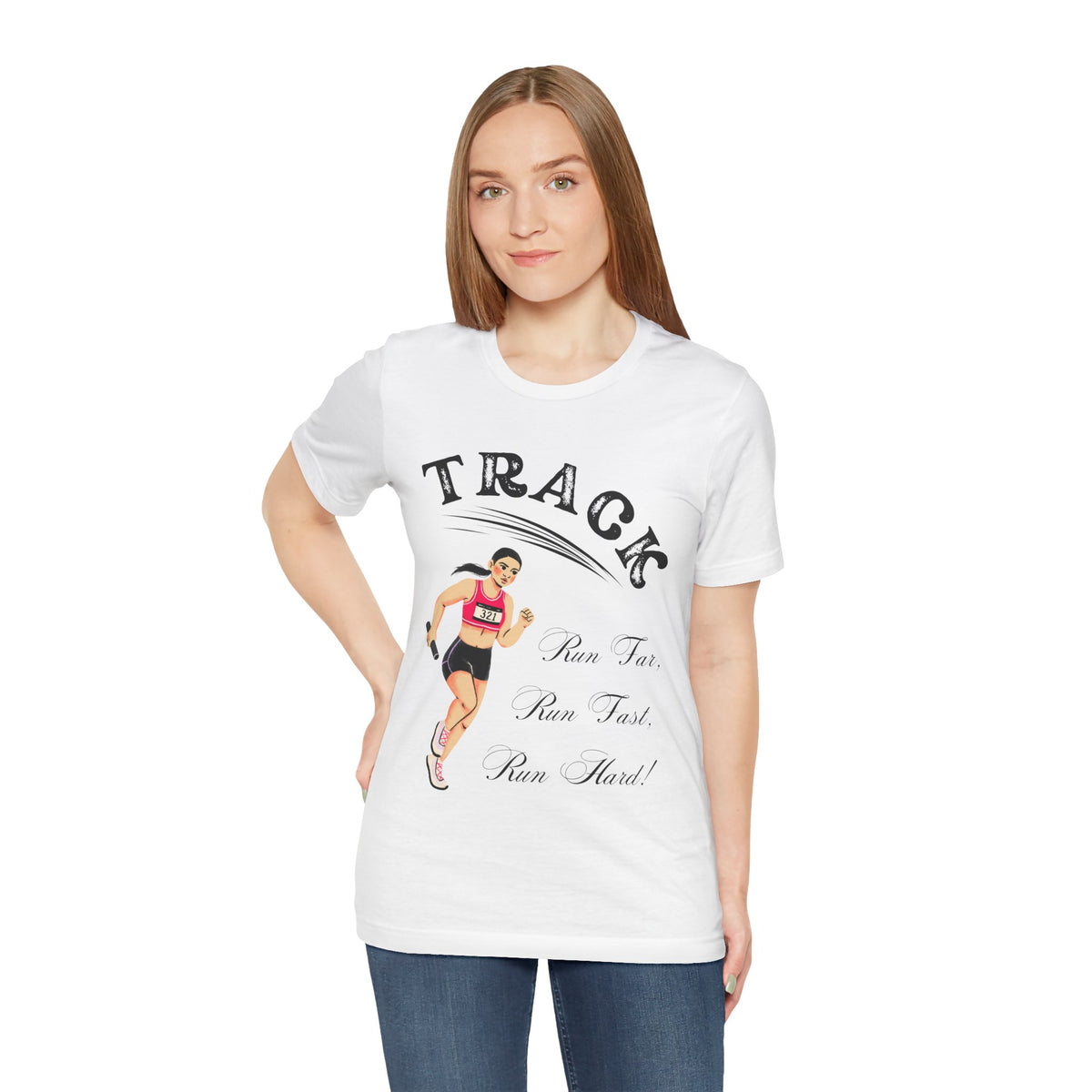 Adult Track Female Graphic T-Shirt