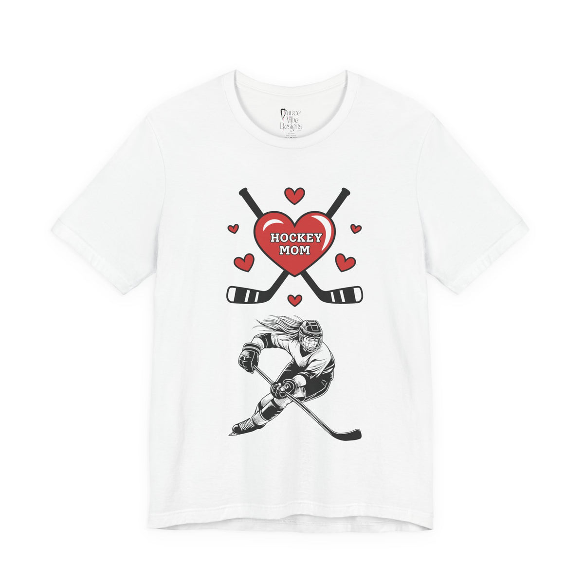 Adult Mom Hockey Daughter Graphic T-Shirt