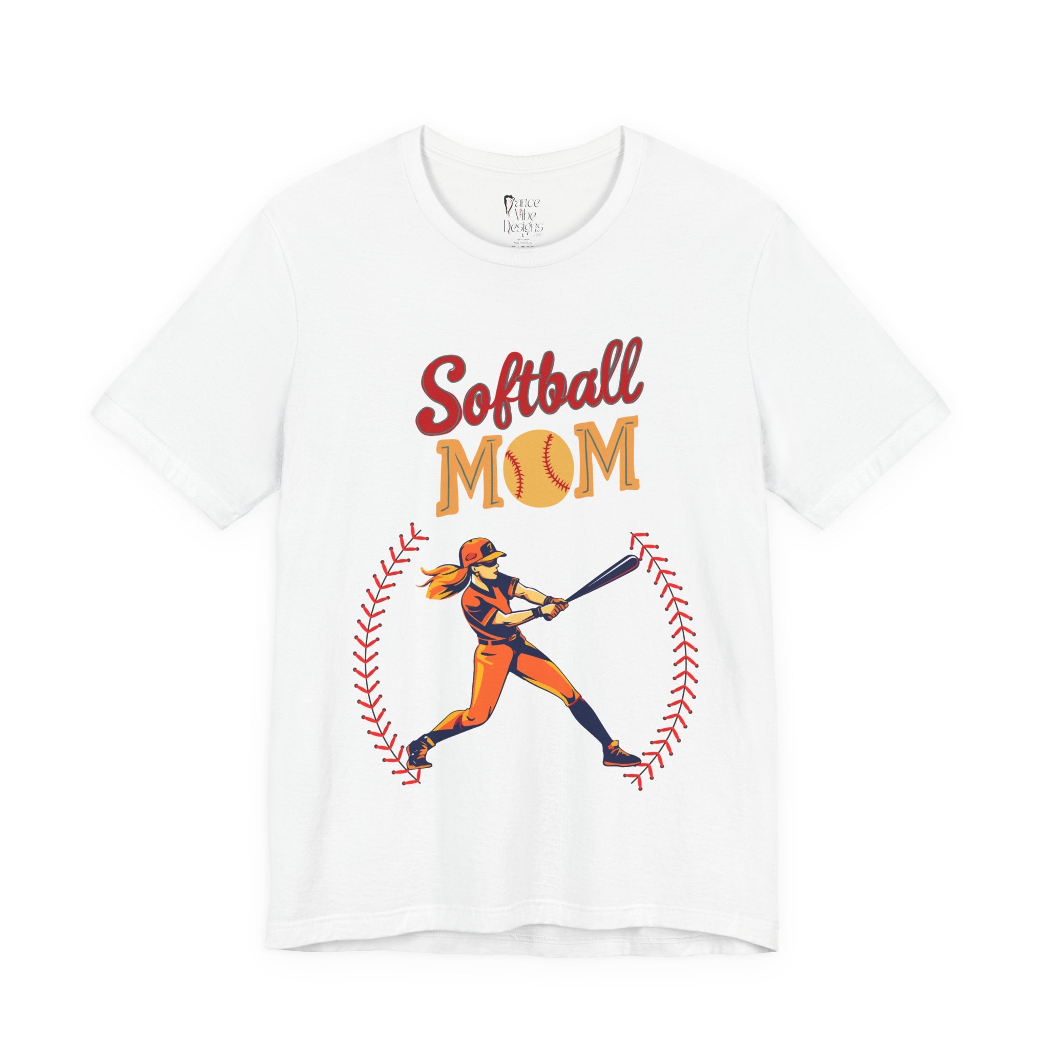 Adult Mom Softball Graphic T-Shirt