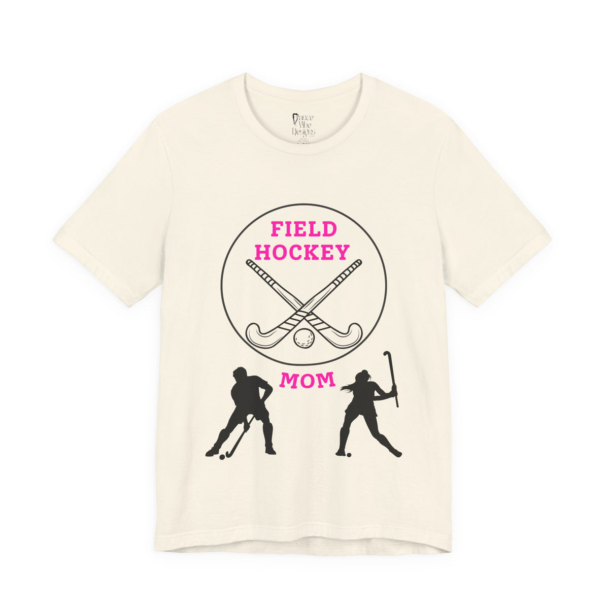 Adult Mom Field Hockey Graphic T-Shirt