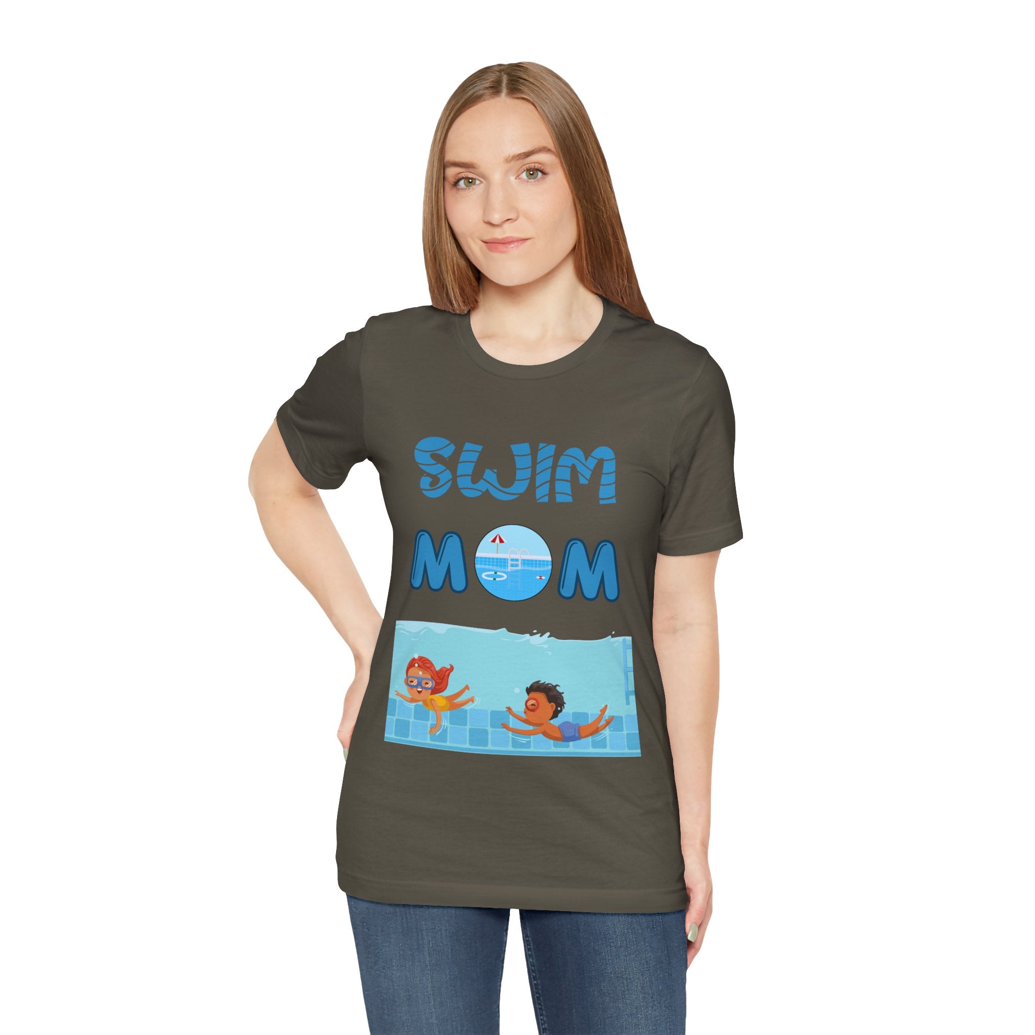 Adult Mom Swim Graphic T-Shirt
