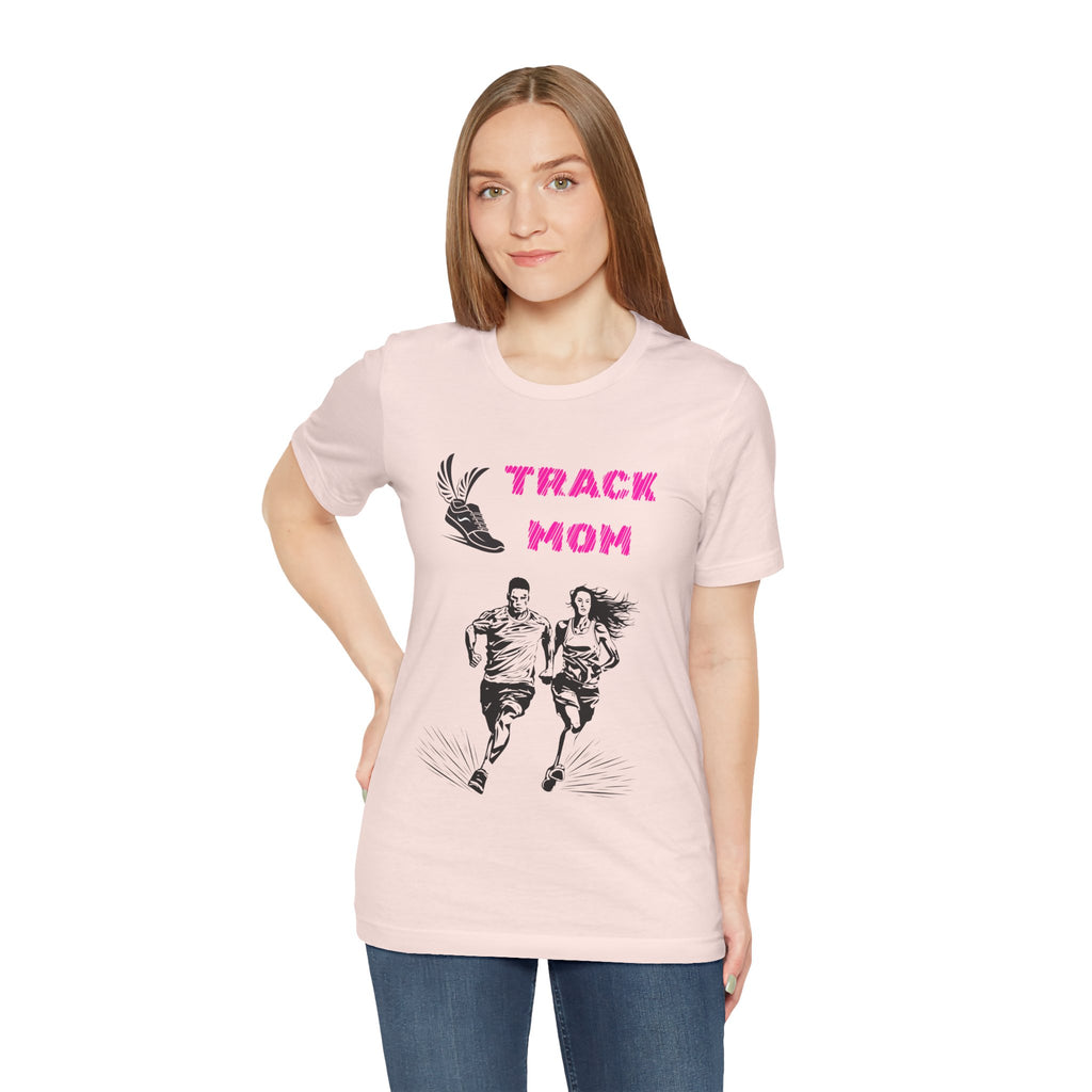 Adult Mom Track Graphic T-Shirt