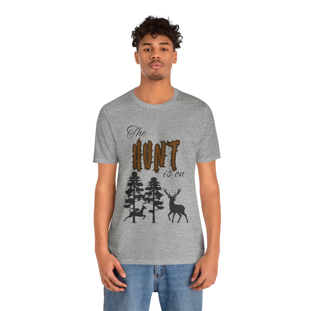 Adult Hunting The Hunt Is On Graphic T-Shirt