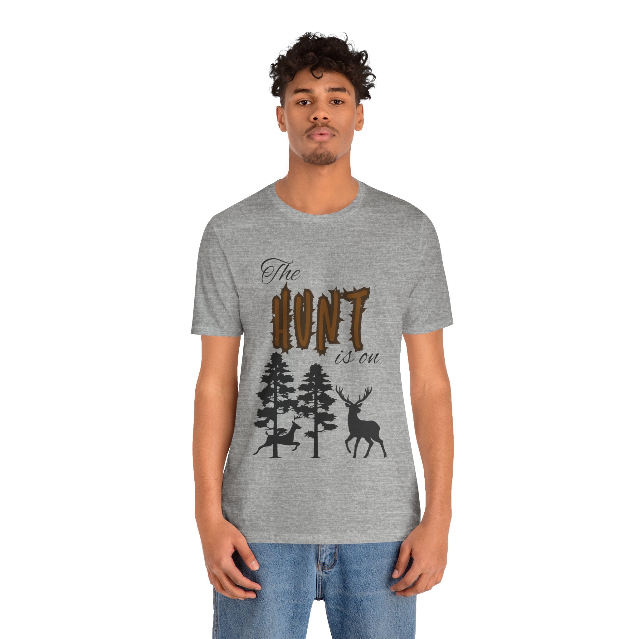 Adult Hunting The Hunt Is On Graphic T-Shirt