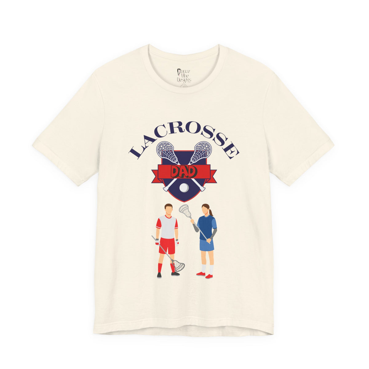 Adult Dad Lacrosse Graphic T-Shirt