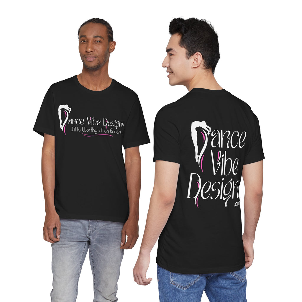 Adult Dance Vibe Designs PRINTED FRONT & BACK Graphic T-Shirt