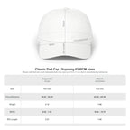 Classic dad cap size chart