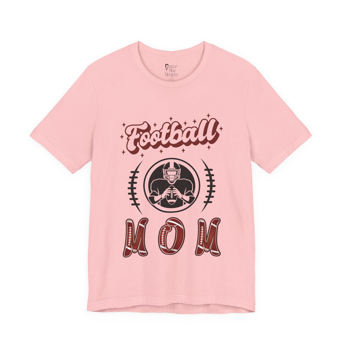 Adult Mom Football Graphic T-Shirt