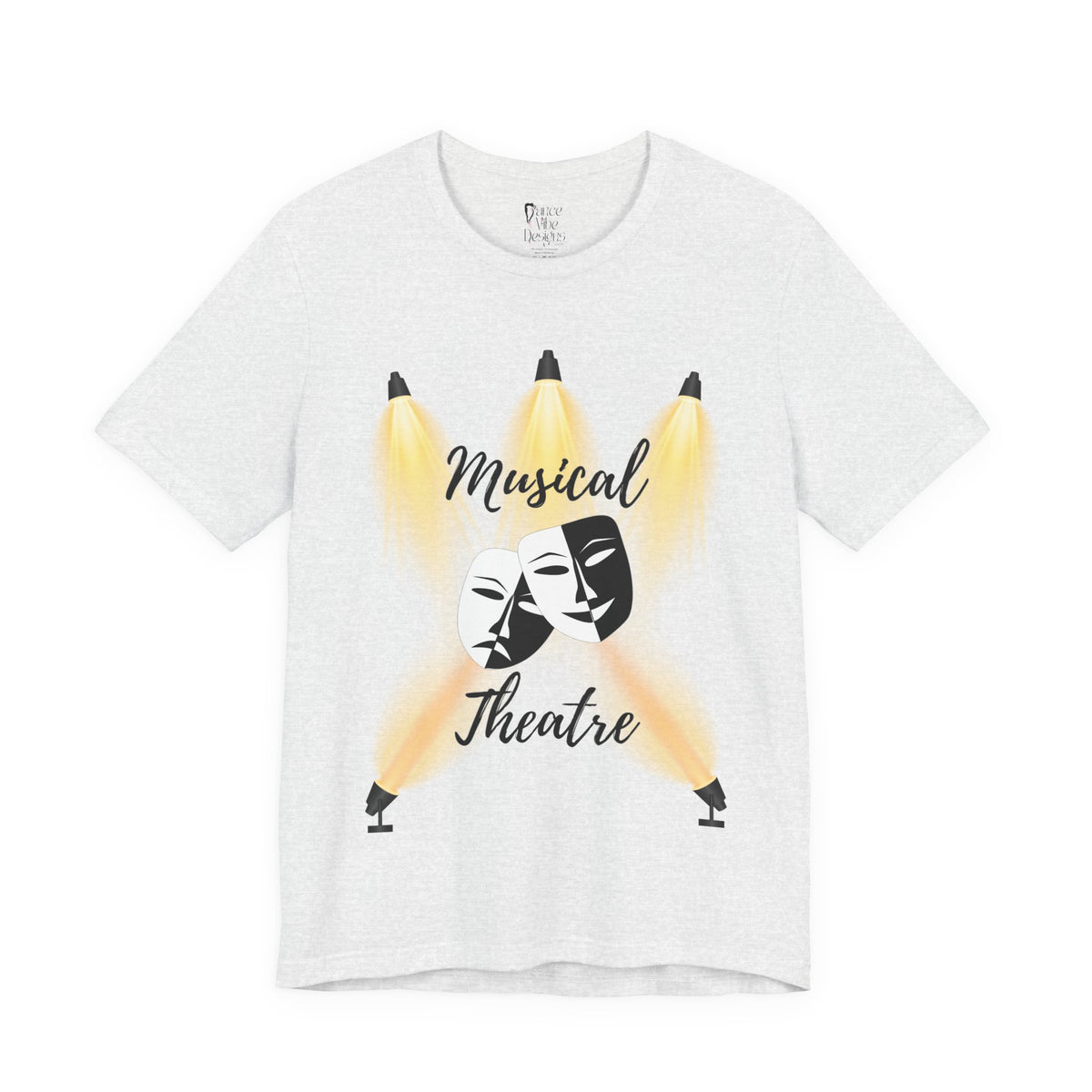 Adult Musical Theater Spotlight Graphic T-Shirt