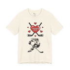 Adult Mom Hockey Daughter Graphic T-Shirt