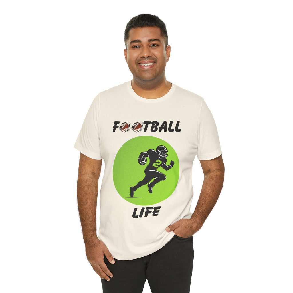 Adult Football Life Graphic T-Shirt