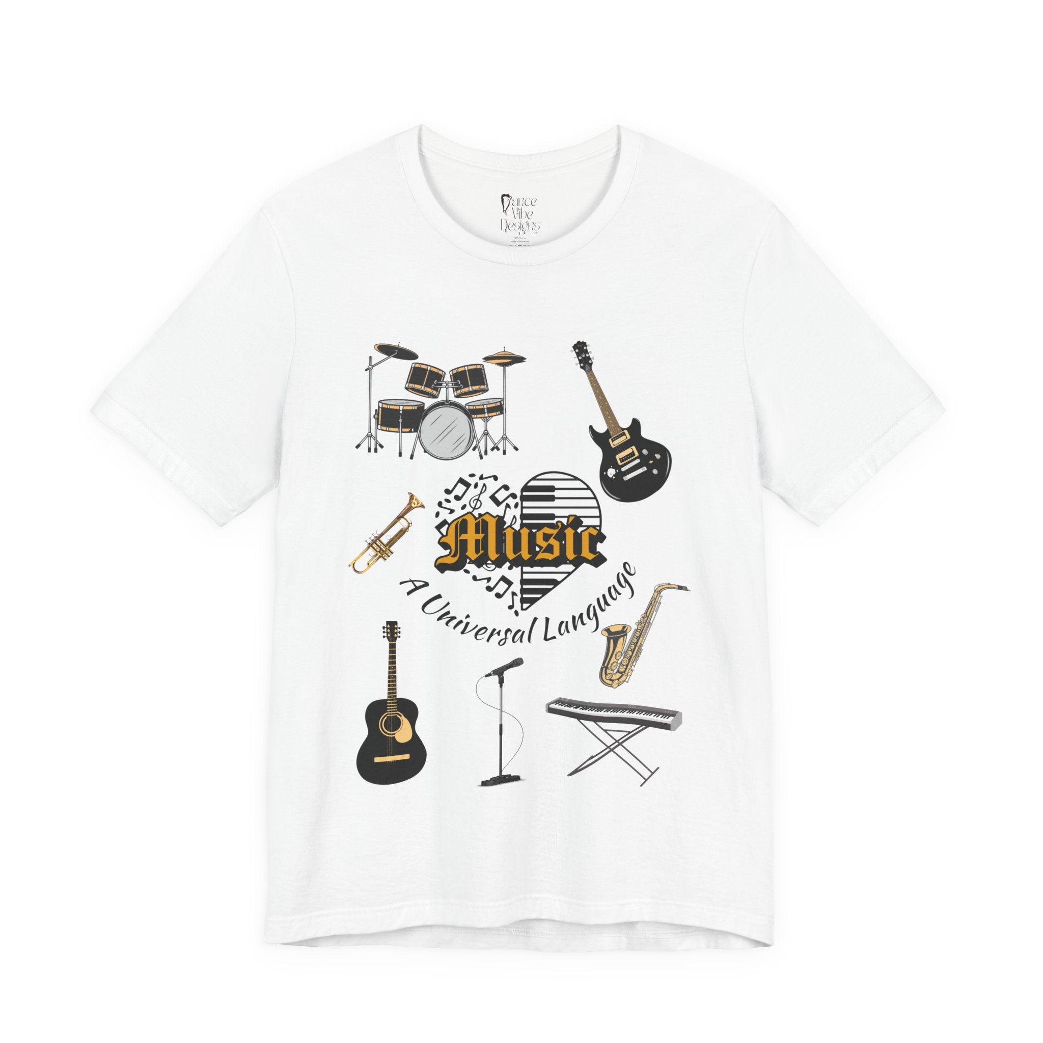 Adult Music A Universal Language Graphic T-Shirt