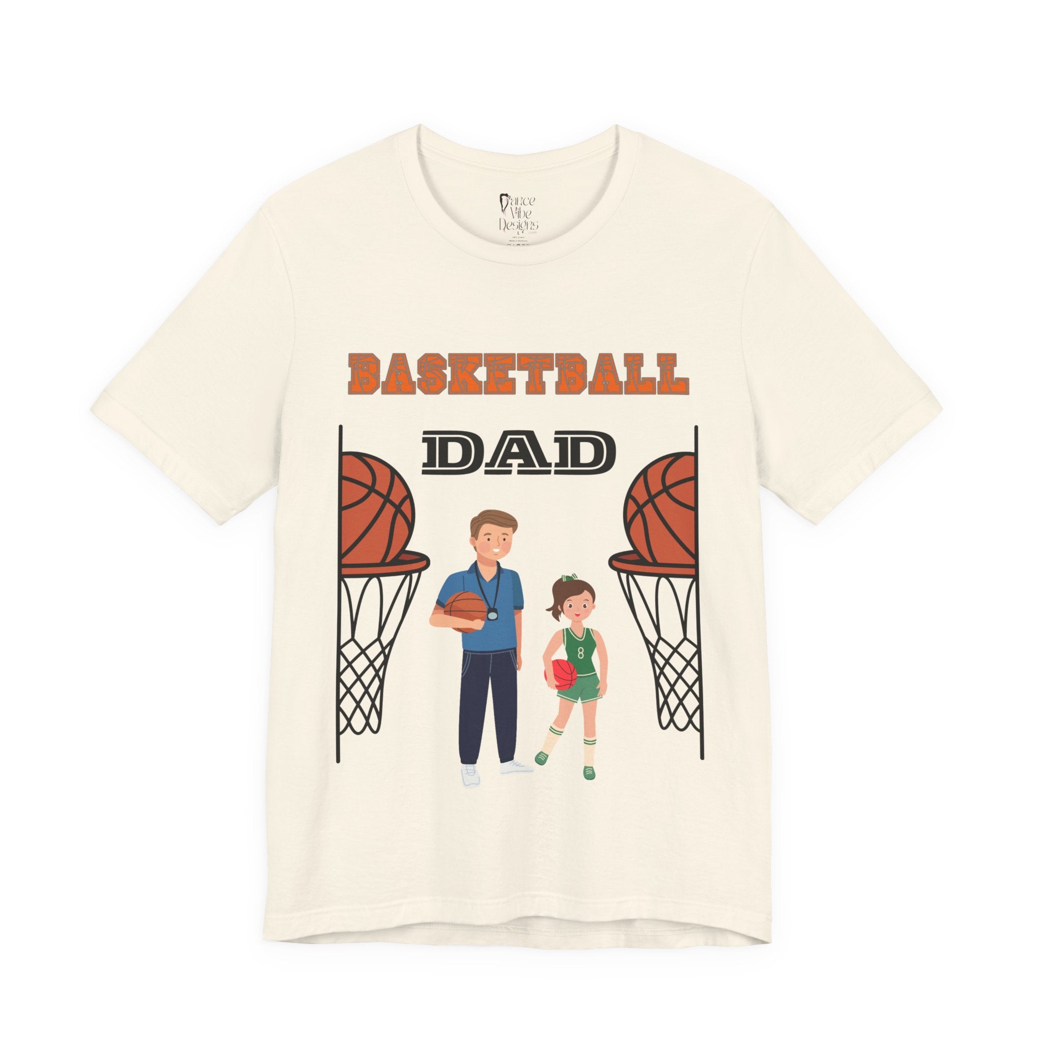 Adult Dad Basketball Daughter Graphic T-Shirt