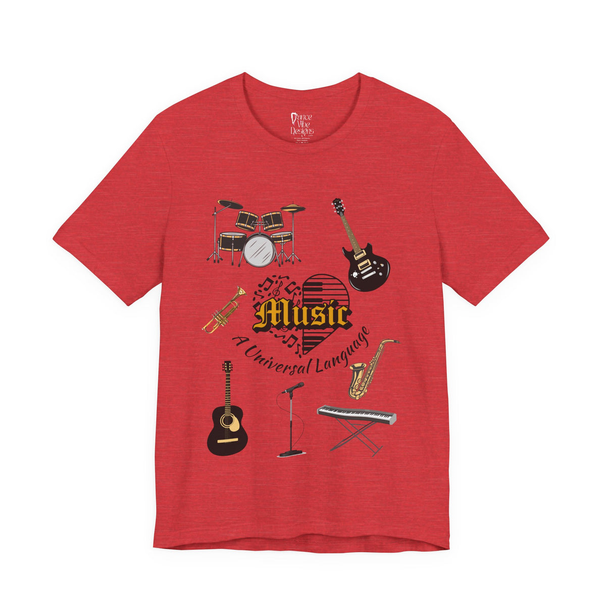 Adult Music A Universal Language Graphic T-Shirt
