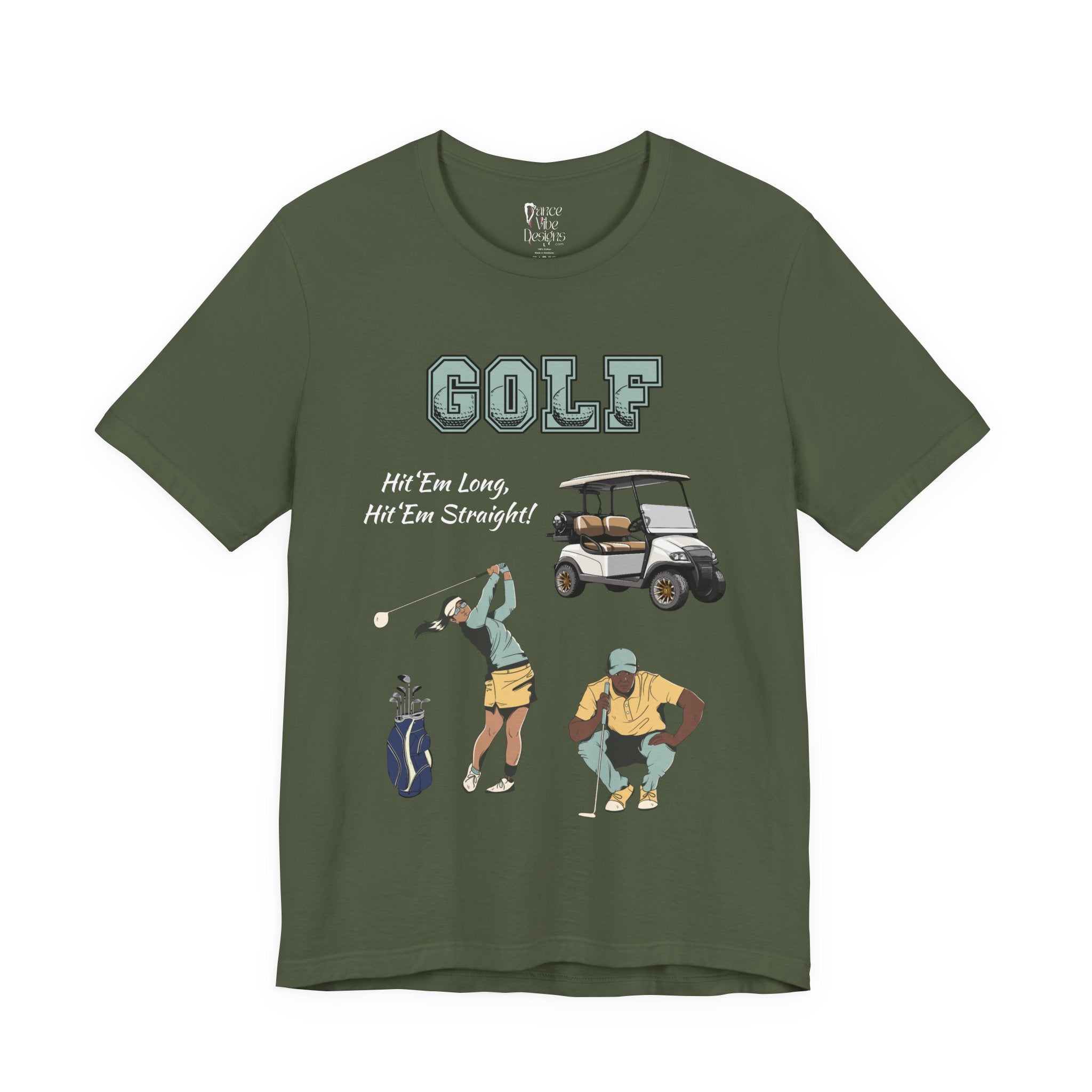 Adult Golf Hit 'Em Long Graphic T-Shirt