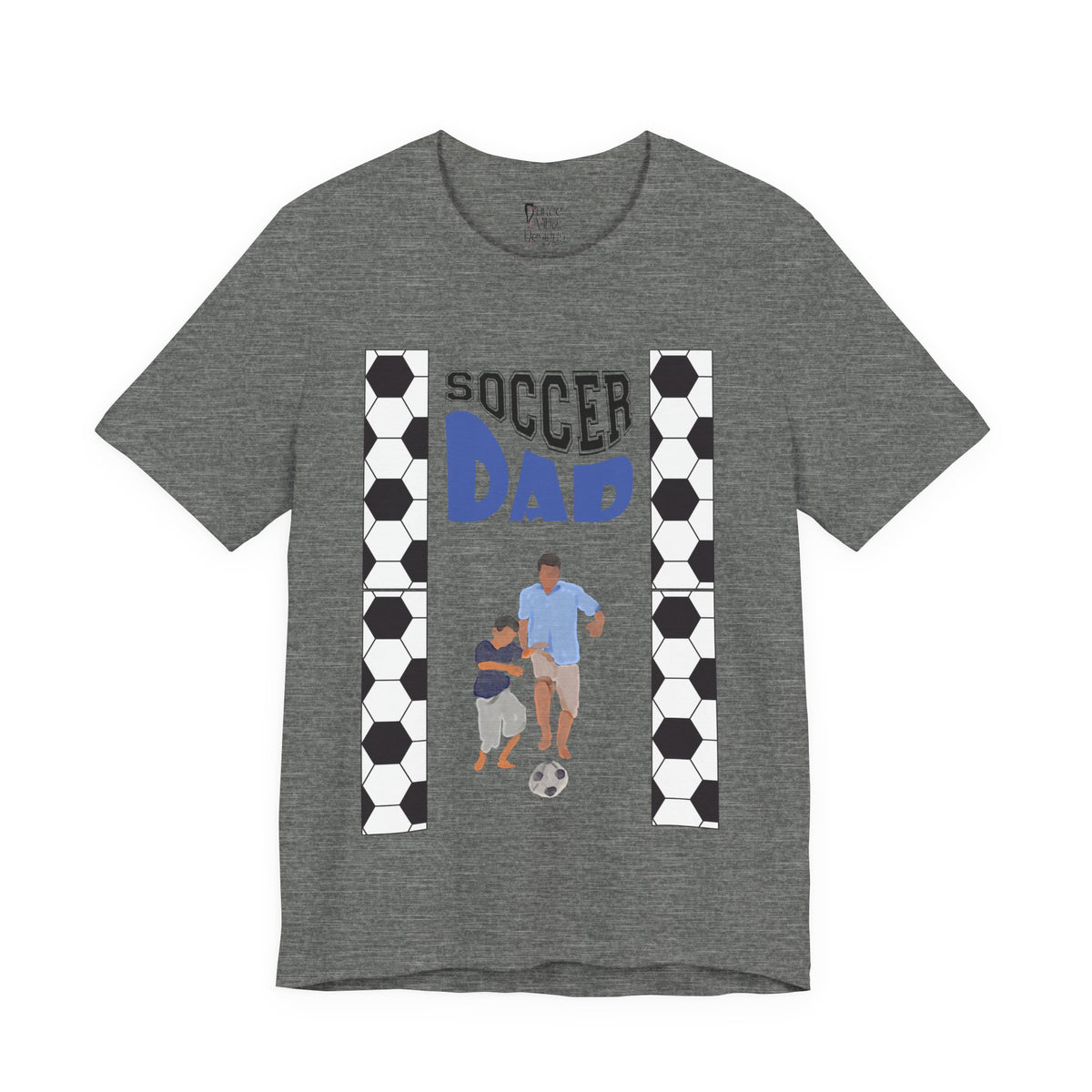 Adult Dad Soccer Son Sportswear Graphic T-Shirt