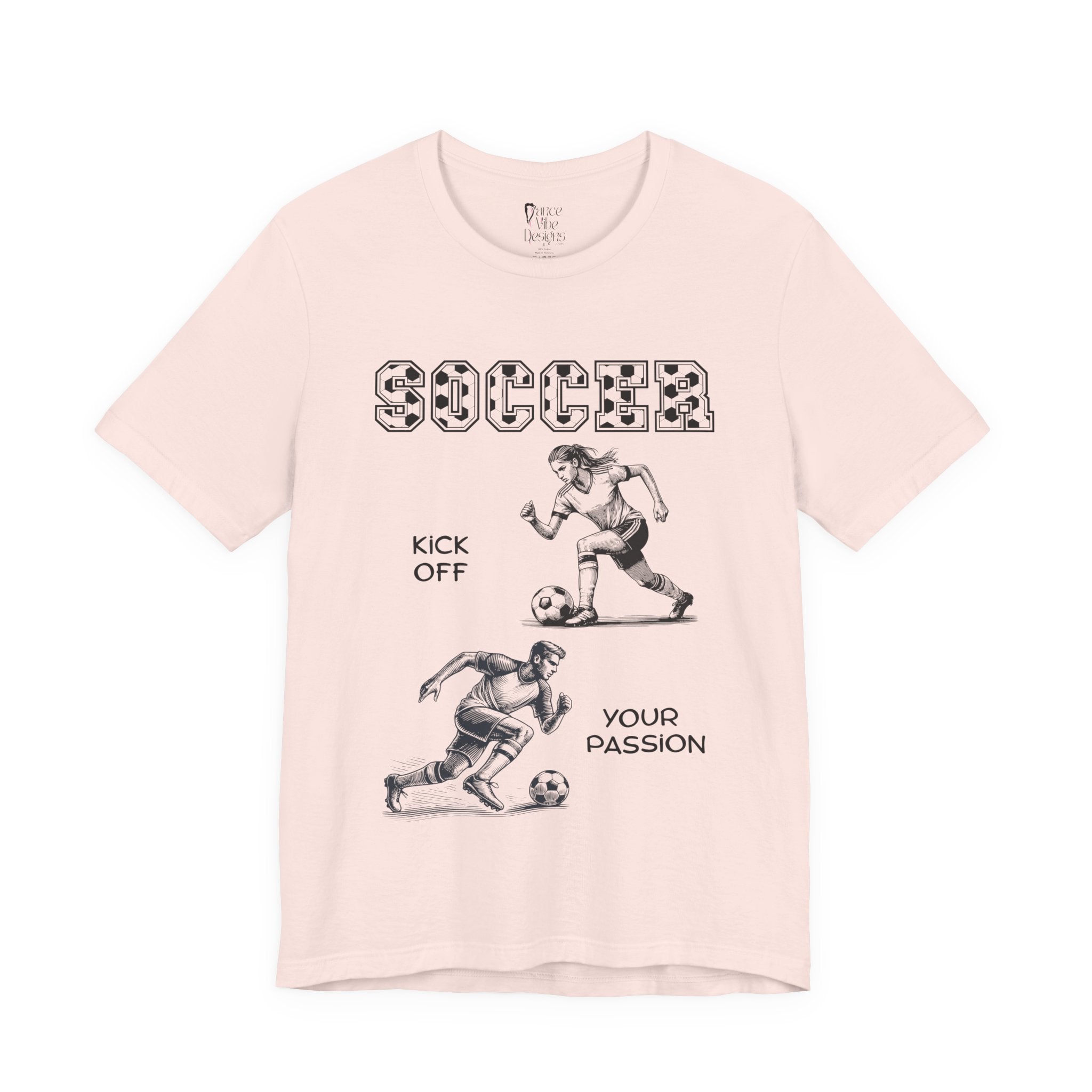 Adult Soccer Kick Off Your Passion Graphic T-Shirt