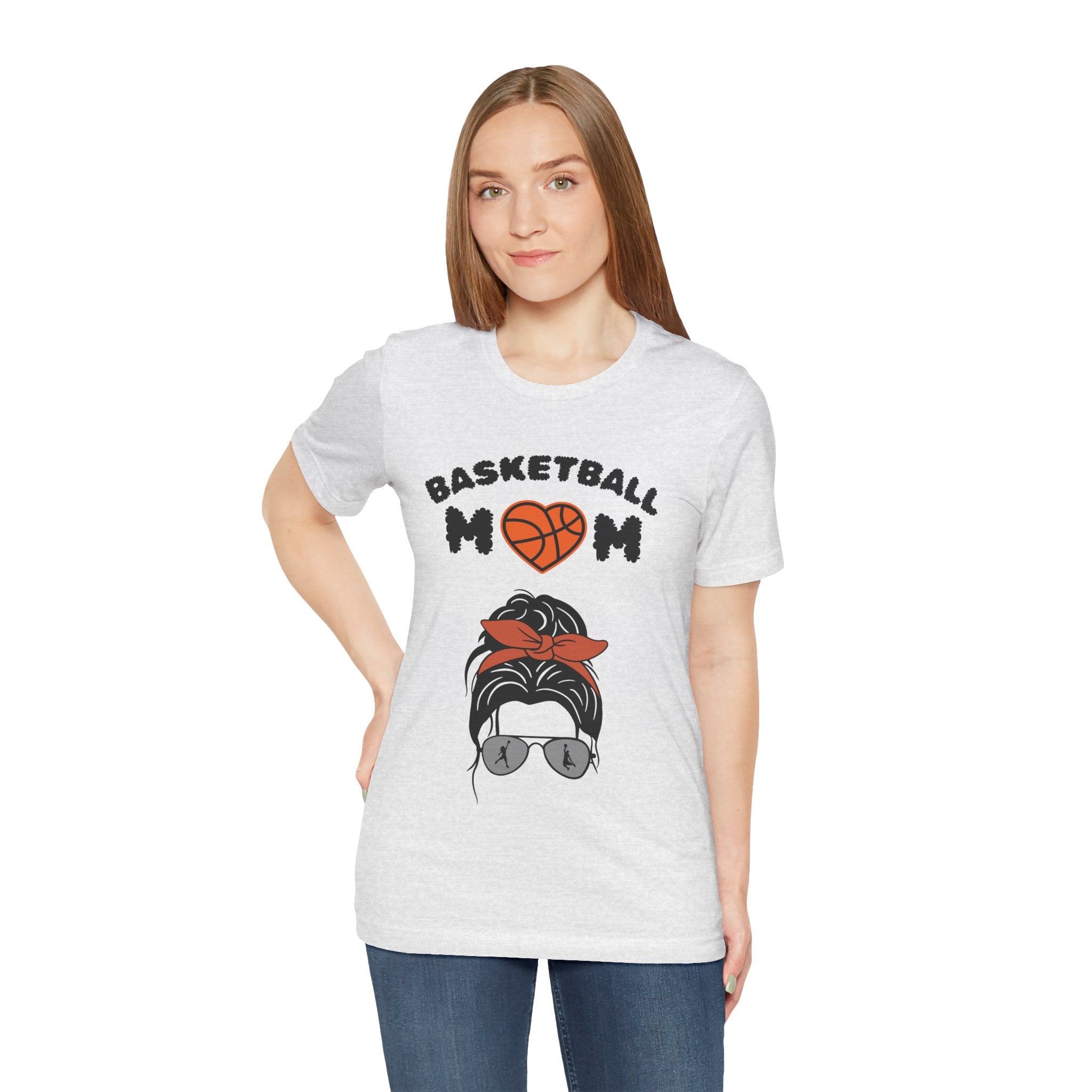 Adult Mom Basketball Graphic T-Shirt