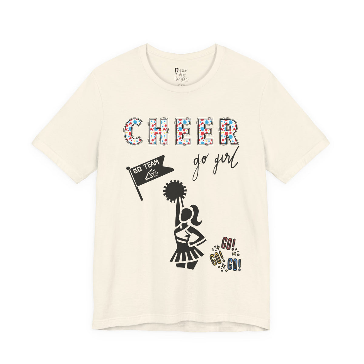Adult Cheer Go Girl Graphic T-Shirt