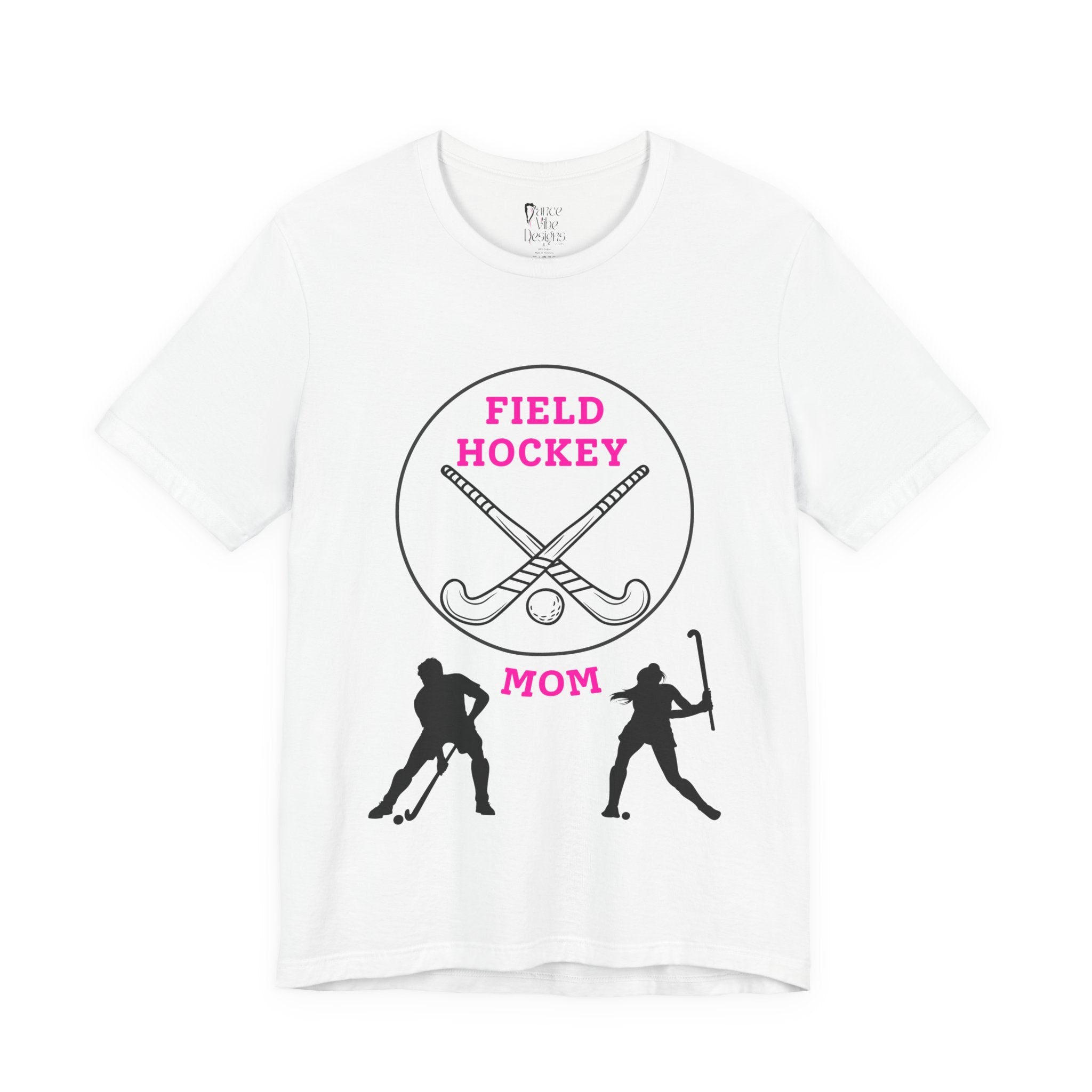 Adult Mom Field Hockey Graphic T-Shirt