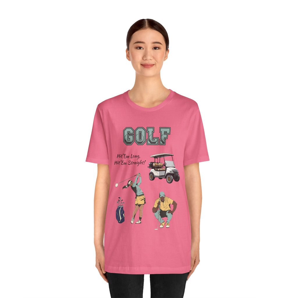 Adult Golf Hit 'Em Long Graphic T-Shirt