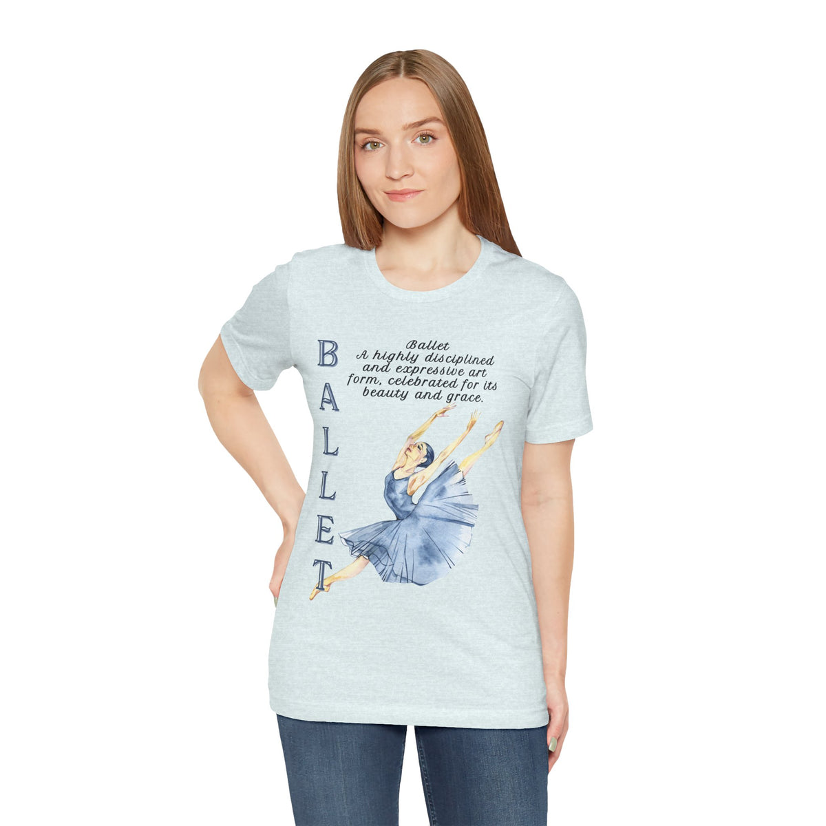 Adult Jete Ballet Pointe Dance Graphic T-Shirt