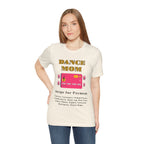 Adult Funny Dance Mom Credit Card Graphic T-Shirt