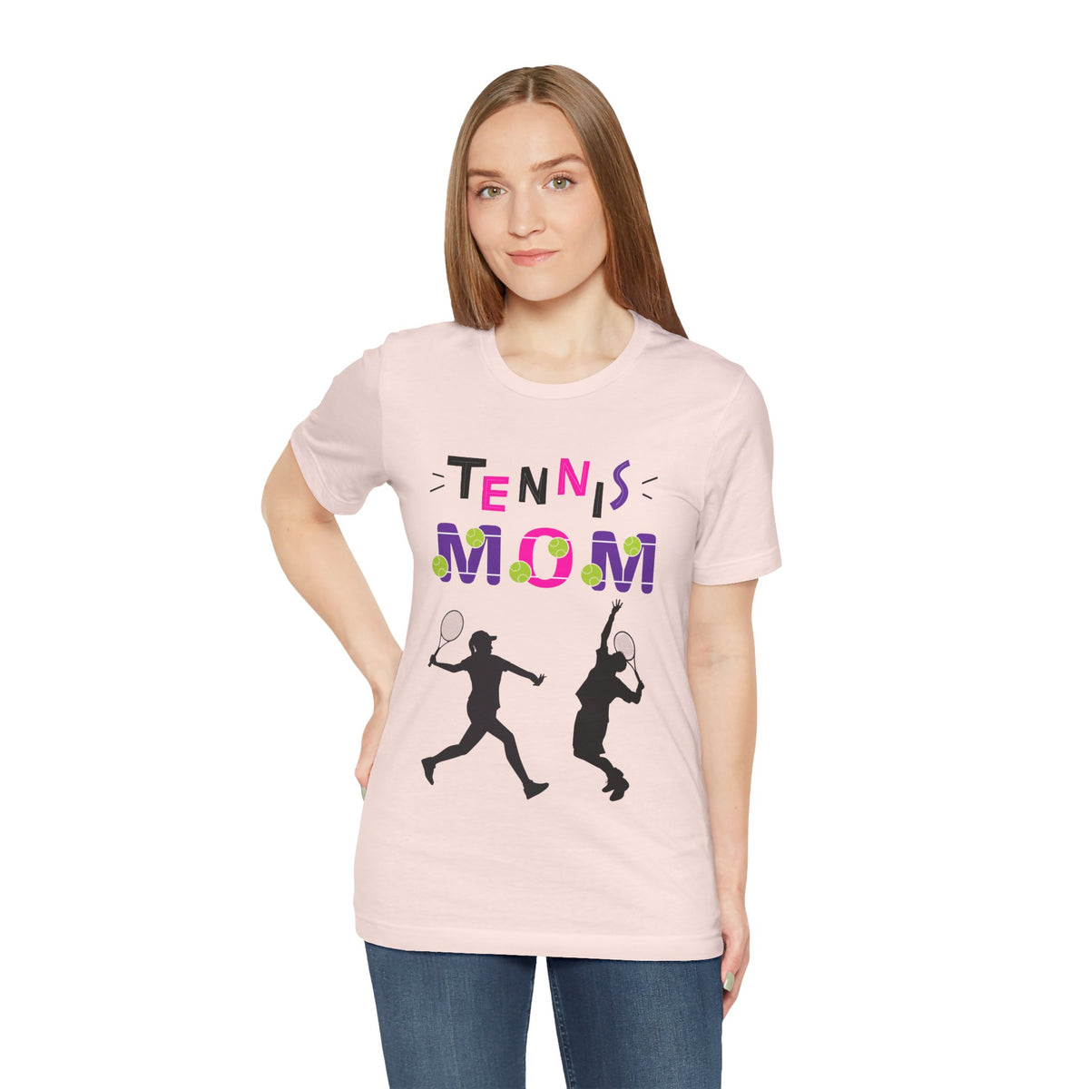Adult Mom Tennis Graphic T-Shirt