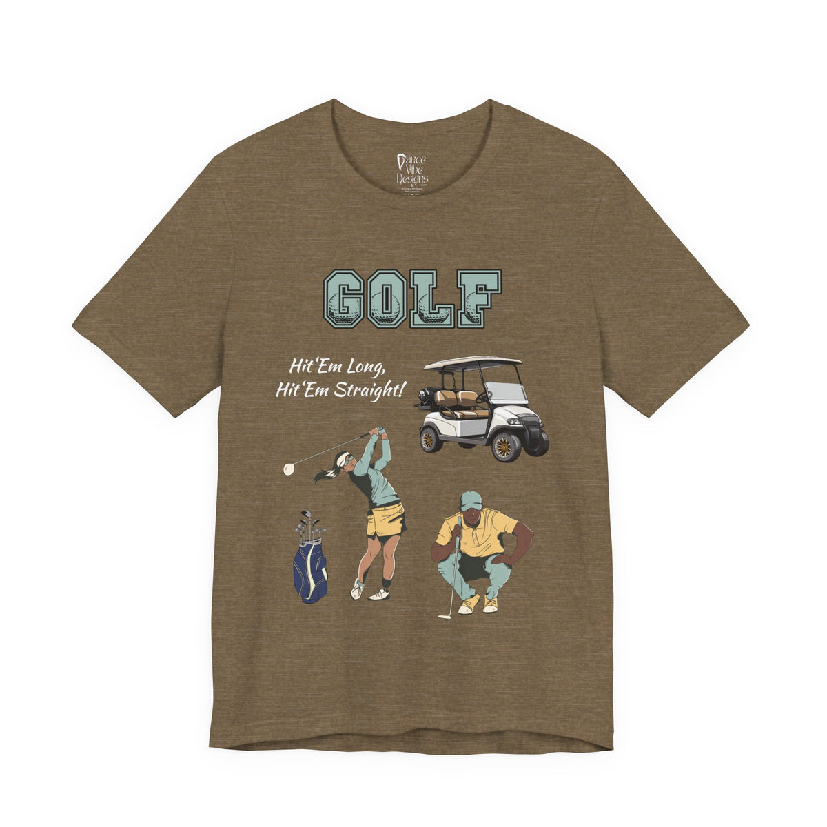 Adult Golf Hit 'Em Long Graphic T-Shirt