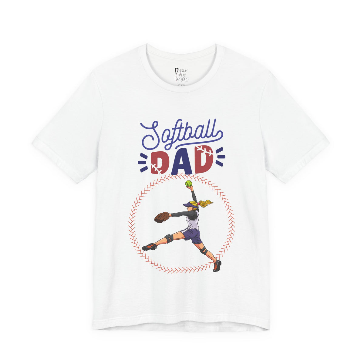 Adult Dad Softball Graphic T-Shirt
