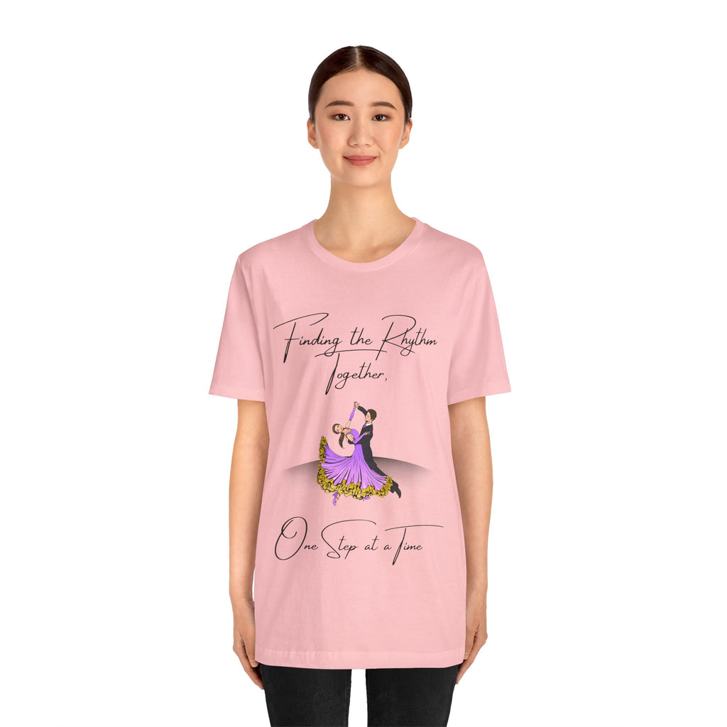Adult Finding Rhythm Together Ballroom Latin Dance Couple Graphic T-Shirt