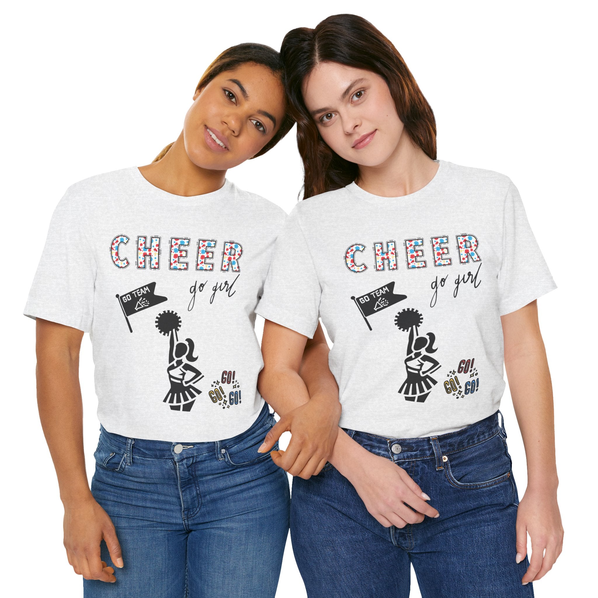 Adult Cheer Go Girl Graphic T-Shirt