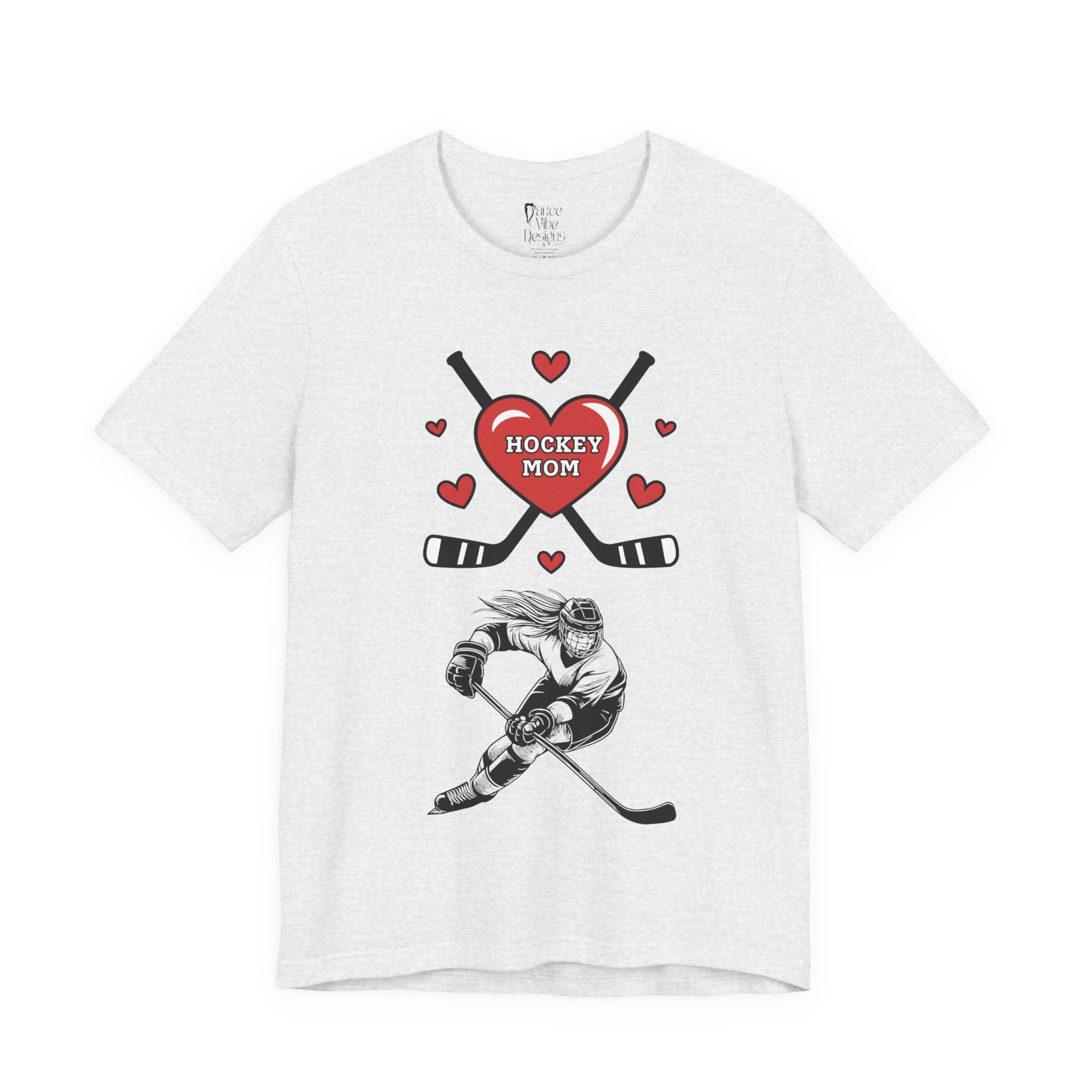 Adult Mom Hockey Daughter Graphic T-Shirt