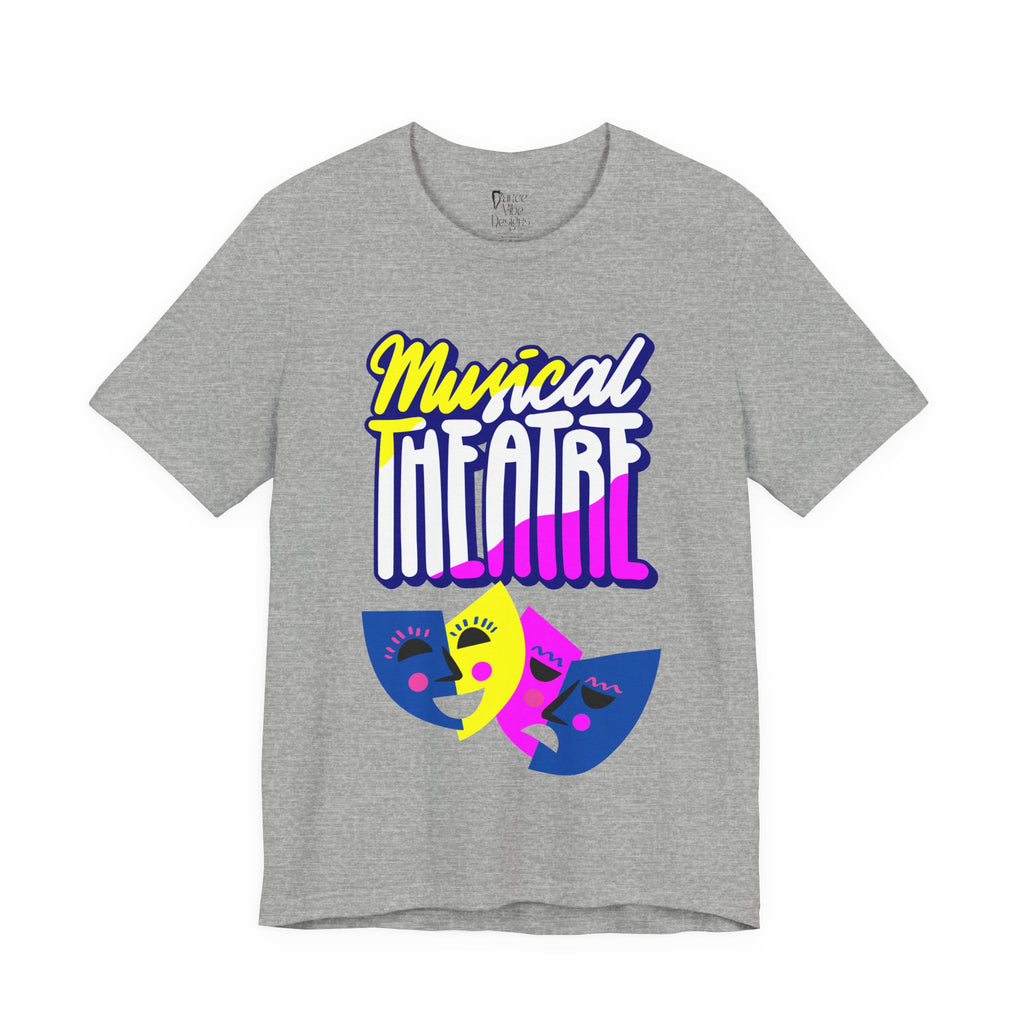 Adult Musical Theater Rainbow Mask Graphic T-Shirt
