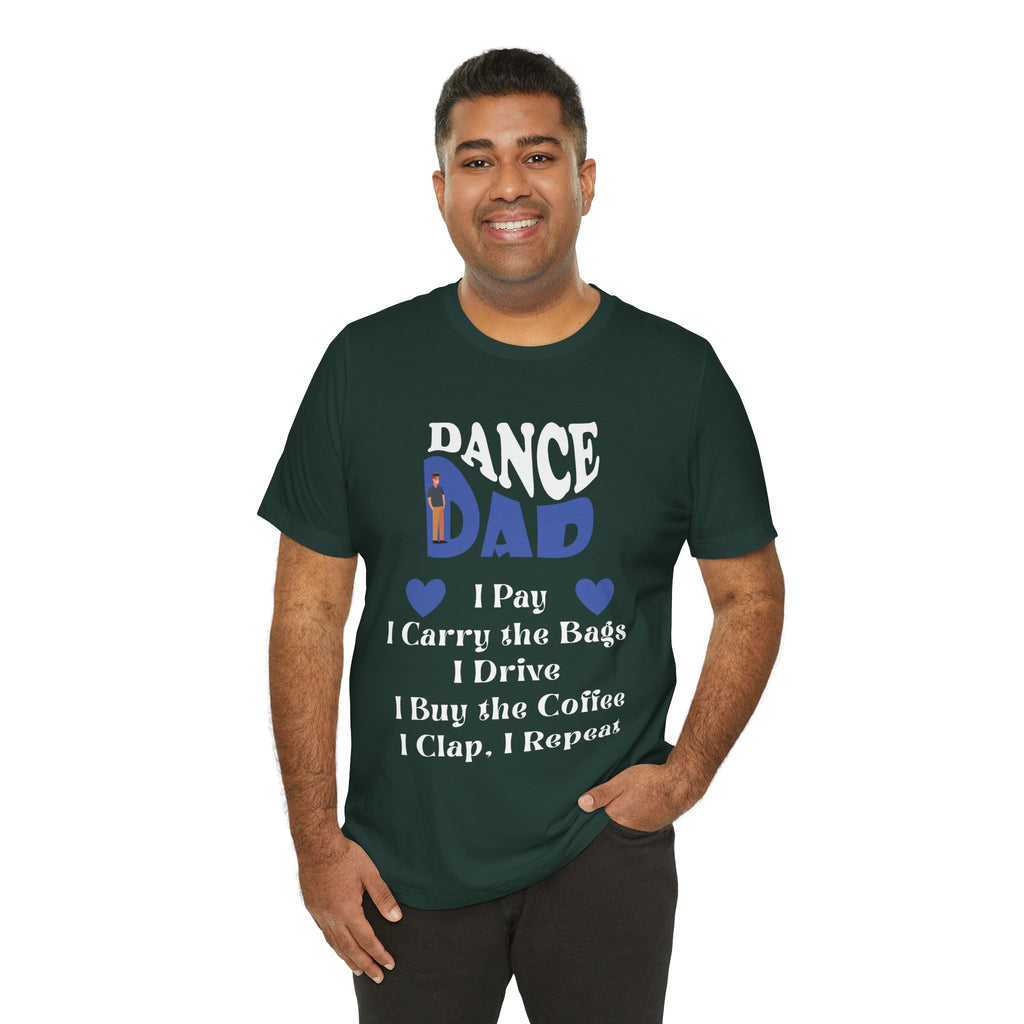 Adult Funny Dance Dad Checklist Graphic T-Shirt