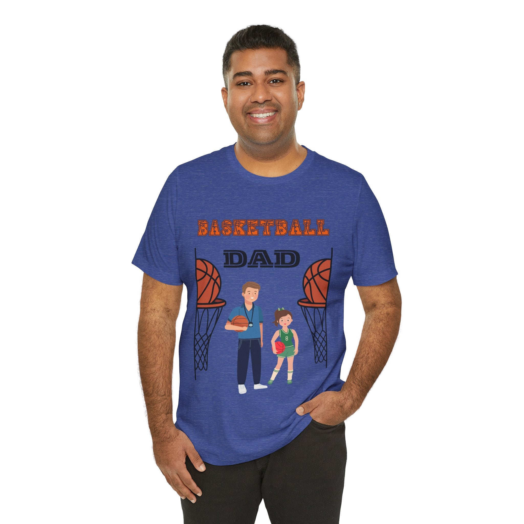 Adult Dad Basketball Daughter Graphic T-Shirt