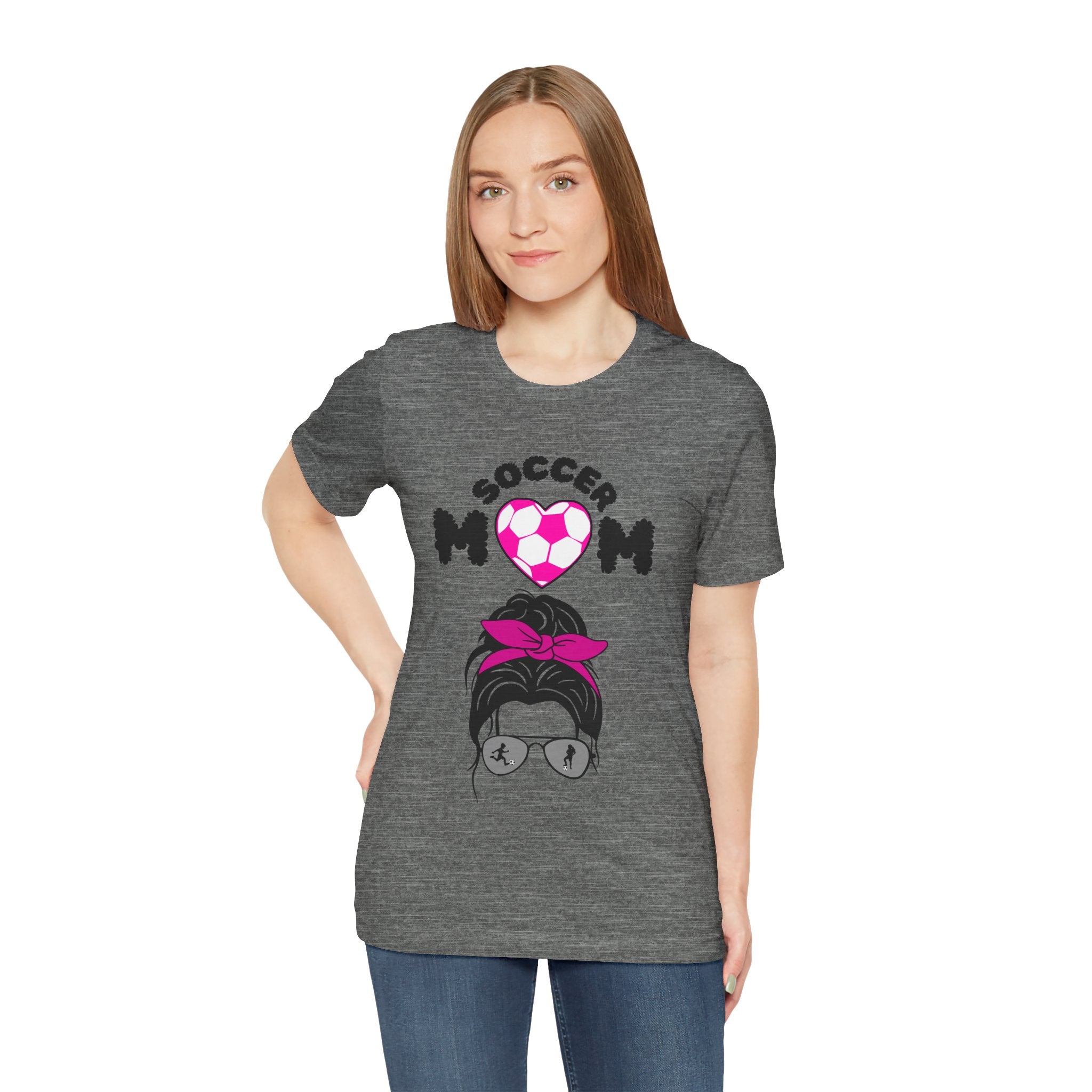 Adult Mom Soccer Graphic T-Shirt