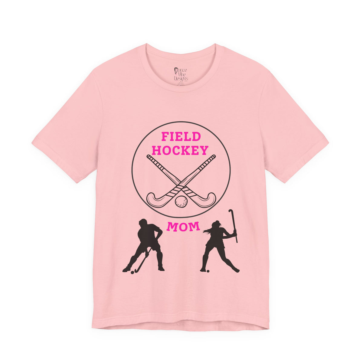 Adult Mom Field Hockey Graphic T-Shirt