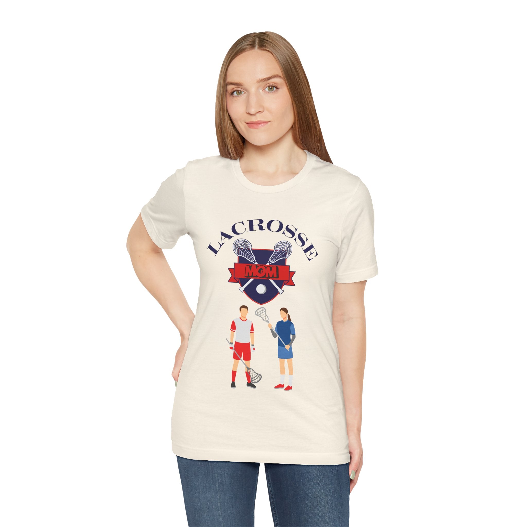 Adult Mom Lacrosse Graphic T-Shirt